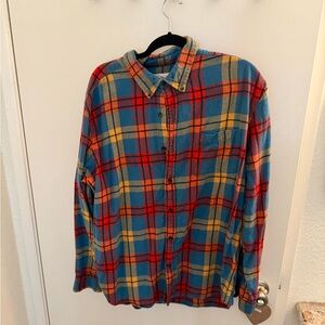 Colorful Plaid Button-Up Shirt